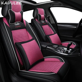 

KADULEE auto FLAX car seat cover for ssangyong kyron rexton korando actyon Automobiles Seat Covers car seats protector