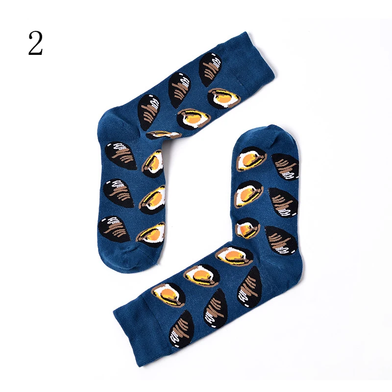 1 Pair Men Casual Fall Winter Warm Cartoon Thick Printed Animals Socks Men Women Leisure Soft Popular Cotton Socks 2017