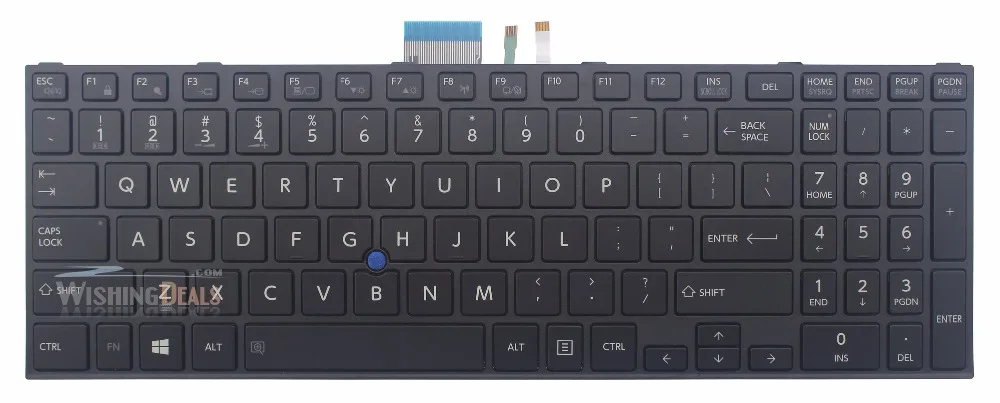 New Toshiba Tecra Z50-C Z50-C1550 Keyboard US Black With Backlit /& With Pointer
