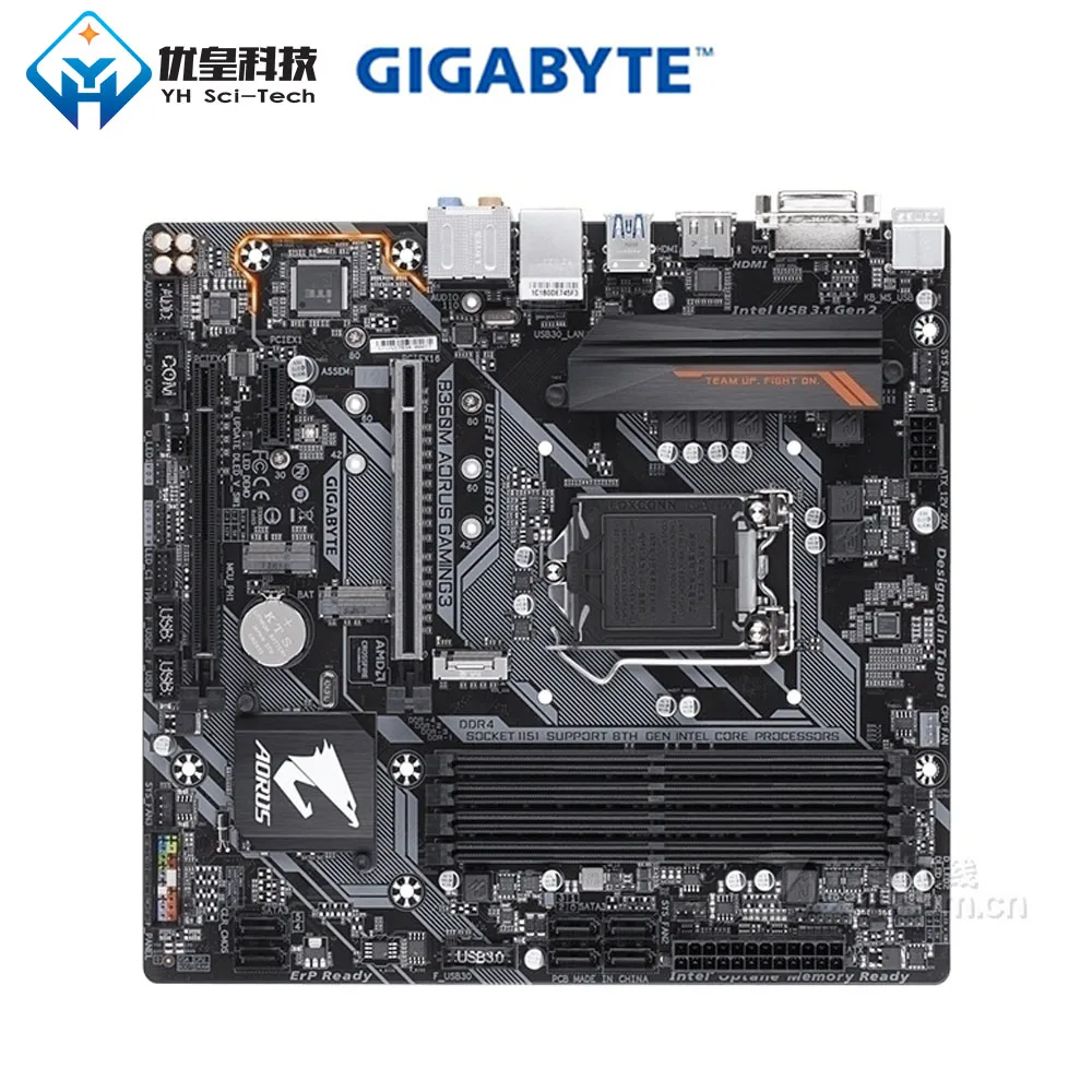 

Original Used Desktop Motherboard Gigabyte B360M AORUS GAMING 3 LGA 1151 Core i7/i5/i3/Pentium/Celeron DDR4 64G SATA3 Micro ATX