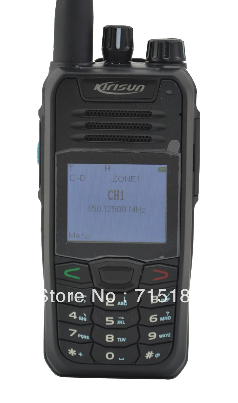 Рация Kirisun K800 UHF 400-470 МГц 10 км цифровая портативная двухсторонняя рация DPMR |