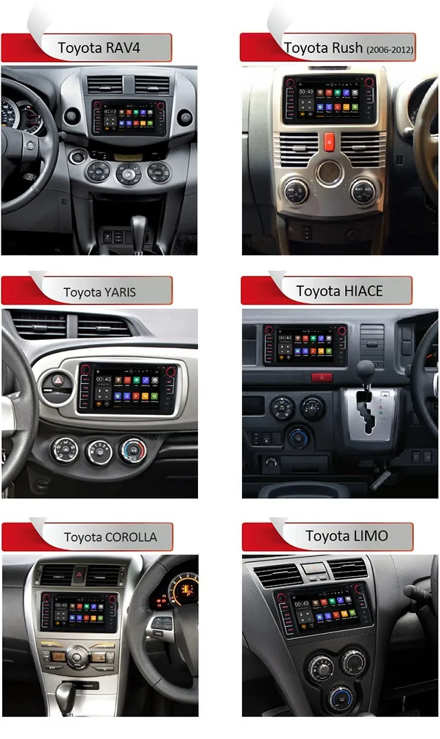Best 6.2" Car DVD Player GPS Navigation Radio Audio For Toyota RAV4/FJ CRUISER/ALPHARD/Previa GL/HIACE/IELAS/Fortuner/INNOVA/Camry 4
