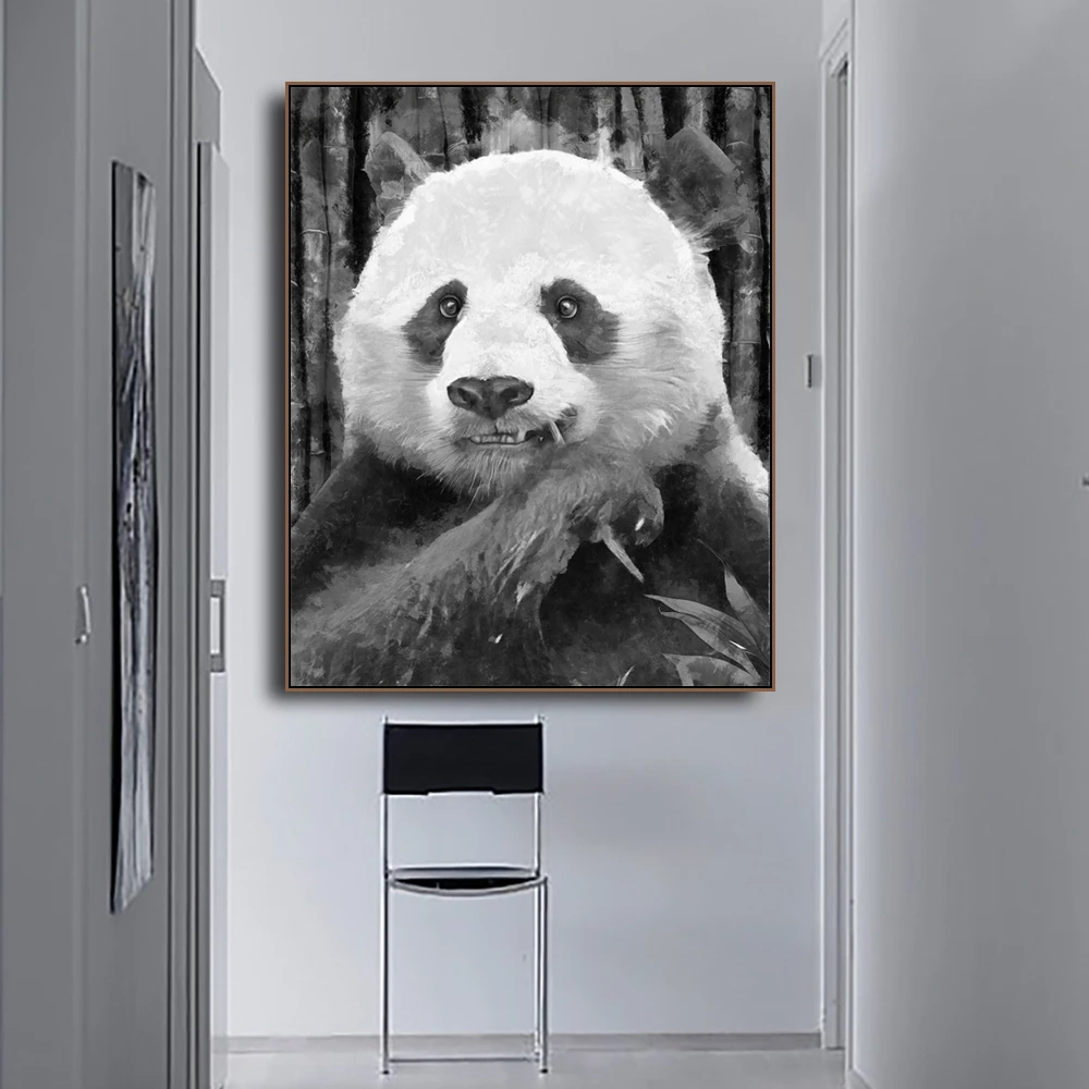 

Panda Animals Photography Wall Art Poster and Print Canvas Painting Calligraphy Decorative Picture for Living Room Home Decor