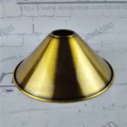 Античная латунь Готовые Утюг абажур d220mmx80mm edison кулон абажур DIY бронза освещения тени конический Создай свой собственный свет