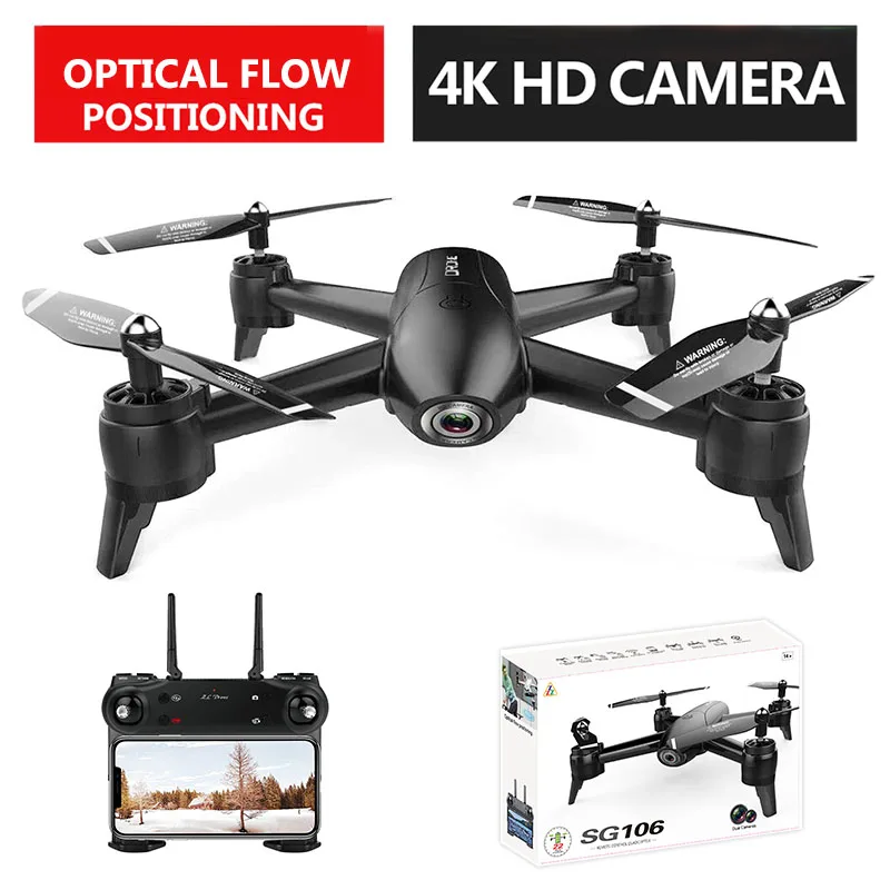 

VODOOL SG106 RC Drone WiFi FPV Optical Flow 4K 1080P 720P HD Dual Camera RC Quadcopter Real Time Aerial Video Aircraft Toys Kids