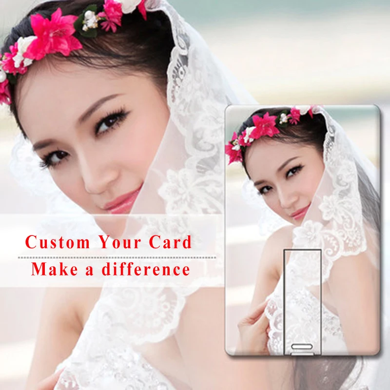 

Plastic Business Card usb flash drive Card Pen drive DIY logo wedding pendrive 4GB 8GB USB card Custom logo free over 20pcs