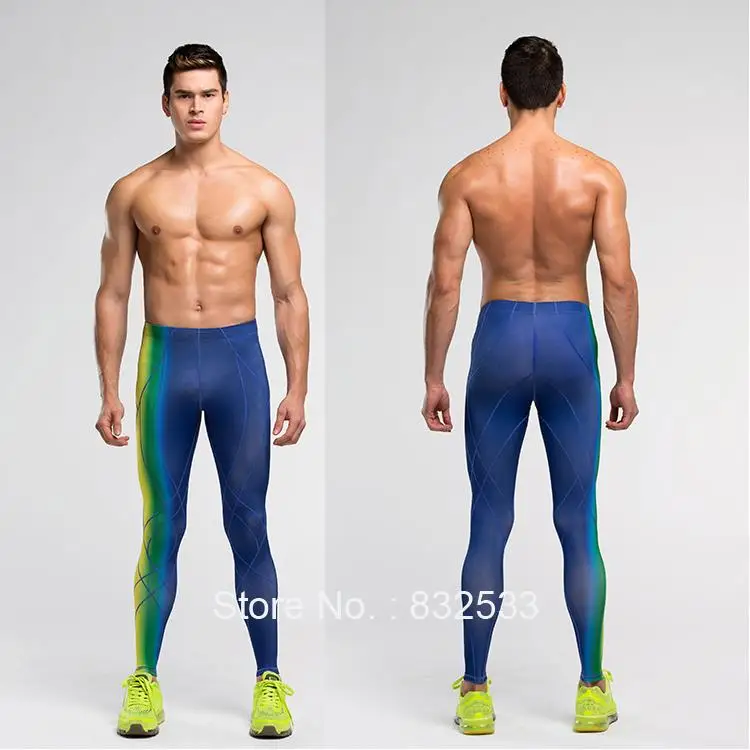 Мужские компрессионные штаны для бега, спортивные штаны для бега, трико для баскетбола, гимнастики, фитнеса, обтягивающие леггинсы, длинные брюки