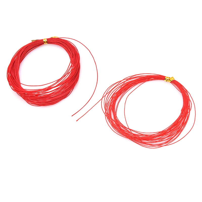 

2 Sizes Red Fishing Line For Explosion Hook Tied Hook Diy Hardness Braided Fishing Line Anti Winding