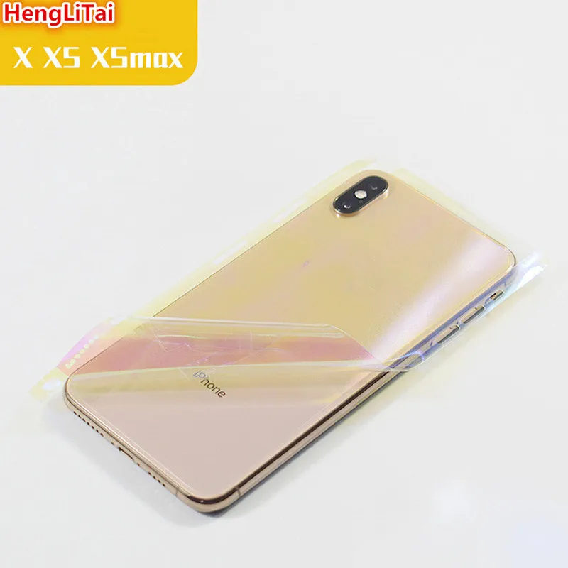 

For iphone X/XS/XS Max/XR/8/8 Plus/6/7/7 Plus Transparent Colorful Skins Protective Film Wrap back paste Protective Film Sticker