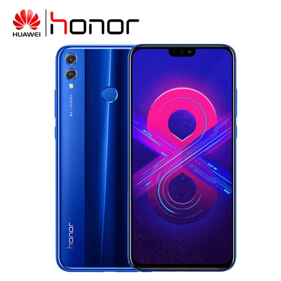 Смартфон Honor 8X 4 + 128 ГБ Android 8 1 6 5 дюйма 3750 мА ч 4G LTE 20 МП|Смартфоны| |