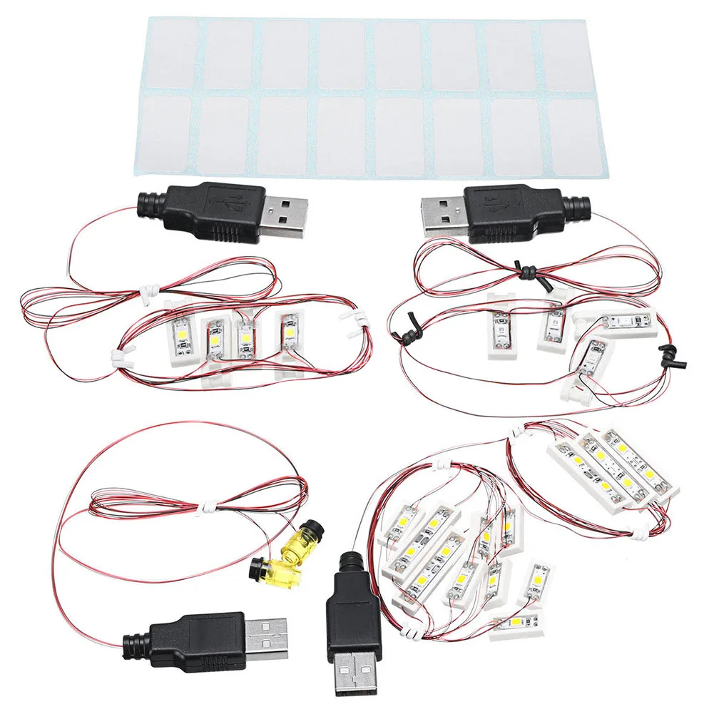 

Building Block String Components LED Light Set Fun DIY Toy Decoration Easy Install Gift Bar-type USB Interface For Disney Castle