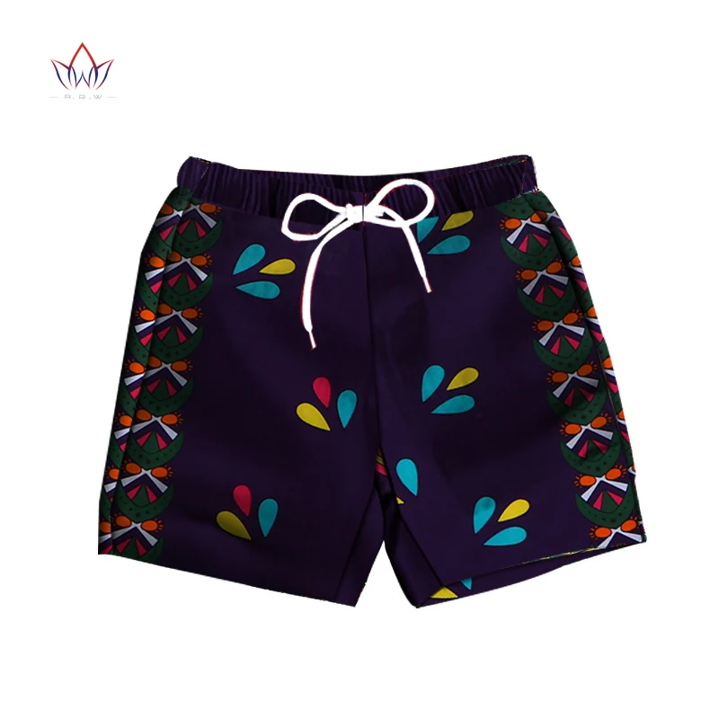 Мужские короткие штаны Дашики хлопок Африканский принт Короткие штаны Одежда индивидуальные пляжные короткие штаны Одежда в африканском стиле WYN614 - Цвет: 9