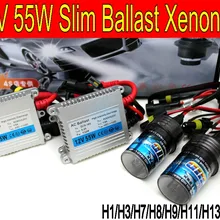 Высокое качество 12В 55Вт hid xenon комплект H1 H3 H7 H8 H9 H11 H4 Bi XENON 9005 9006 6000K hid комплект ксеноновых фар для всех фар