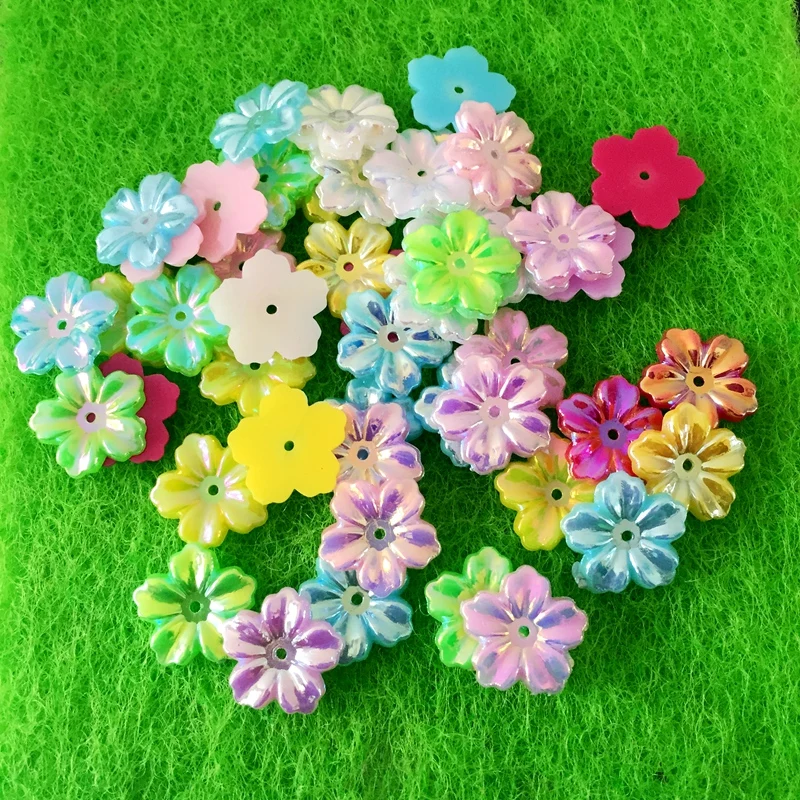 DIY80pcs12 мм смешанный цвет, AB Смола Стразы лепесток Свадебные украшения accessories-A09