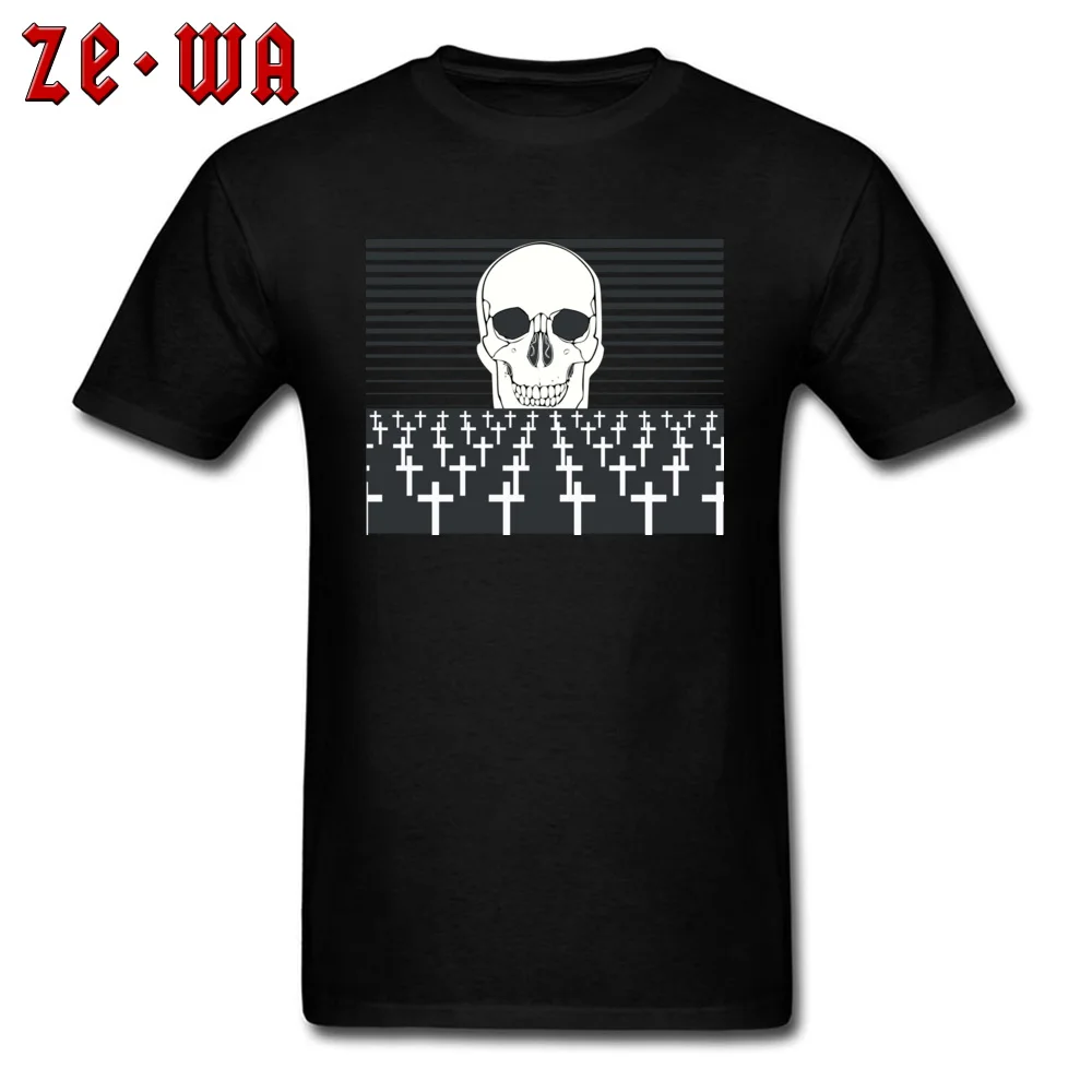 cemetery 147877 Tees Hot Sale Crew Neck Hip hop Short Sleeve All Cotton Men's Top T-shirts Casual Tops Tees Free Shipping cemetery 147877 black