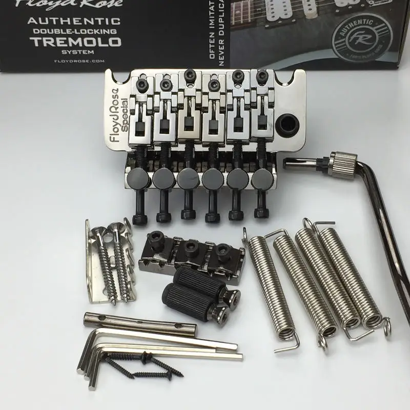 

Double swing bridge Floyd Rose Special Series Tremolo Bridge with R3 Nut Black Nickel S5000