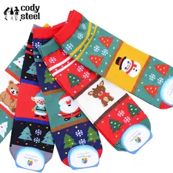 Cody стальные милые женские носки с героями мультфильмов модные хлопковые рождественские носки для девочек повседневные Individualit теплые