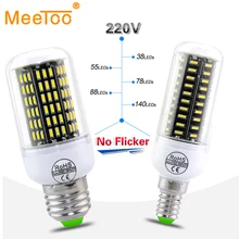 E14/E27 Led Ampuller Lambalar 38-140Leds AC220V 230 V 240 V Yüksek Güç Bombillas Led Işıkları Hiçbir Titreşimsiz Tasarım lamapada Aydınlatma 1 ADET