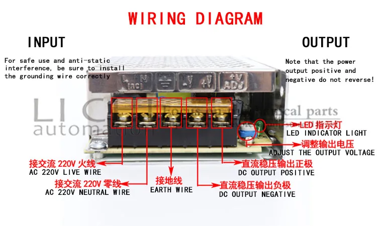 DC5V 12 в 24 в 36 в 42 в 48 в 60 в 300 Вт 350 Вт 360 Вт 600 Вт импульсный источник питания трансформатор AC DC CNC/светодиодный/мониторинг/3D-принтер