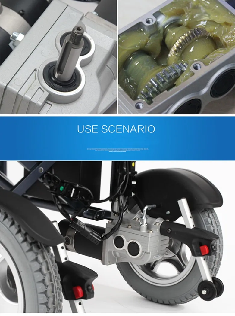 Хорошее качество складной безопасности Электрический коляске с кистью двигателя