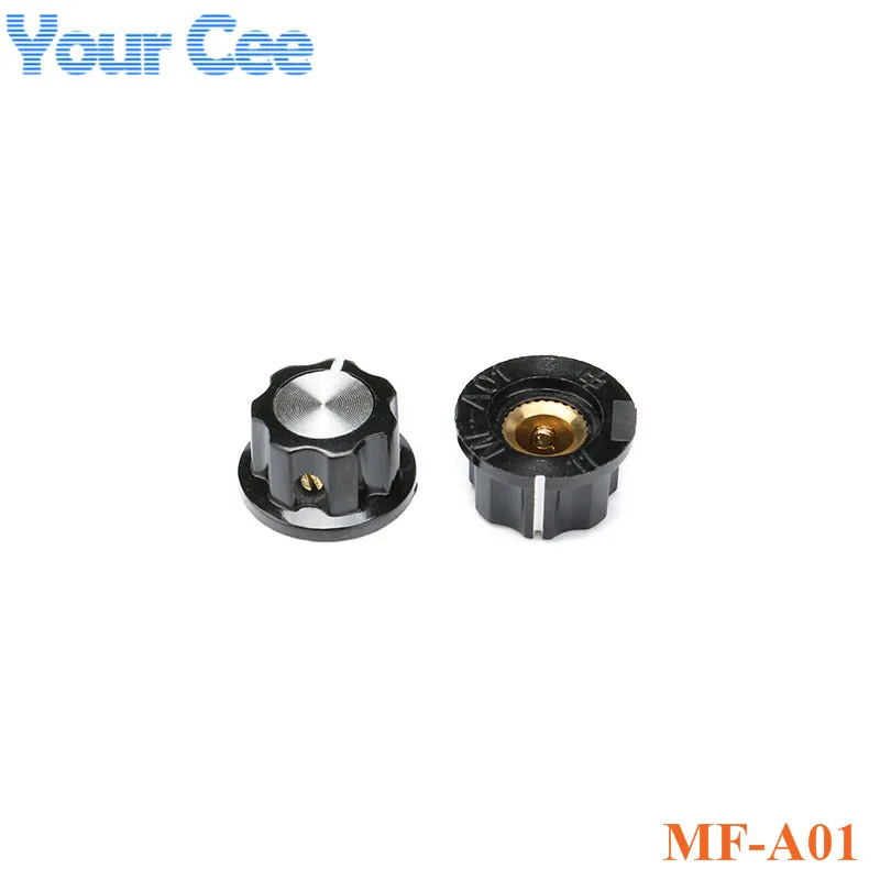 MF-A01 MF-A02 MF-A03 MF-A04 MF-A05 Potentiometer Knob Cap Rotary Switch Knobs Caps 6mm for RV24 3590S WHT118 WXD3 (2)