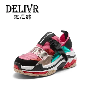 

Delivr Running Sneakers Women Luxury Shoes Womans Sneakers Platform Chunky Shoes Thick Sole Dad Shoes Girls Tenis Feminino 2019