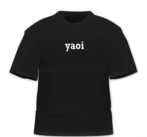 

yaoi Funny One word T Shirt Cotton cotton tshirt men summer brand tee-shirt male t-shirt