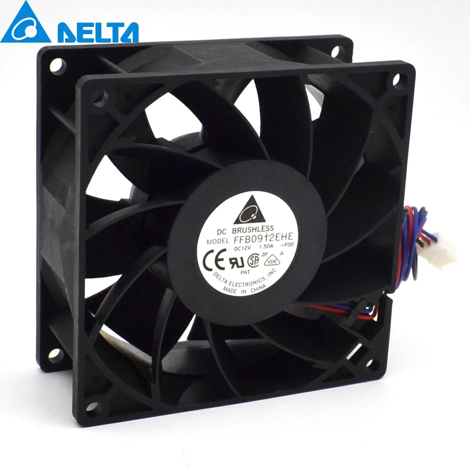 Delta New 9038 9cm FFB0912EHE-ROO 12V 1.5A dual ball bearing fan violence for 90*90*38mm | Компьютеры и офис