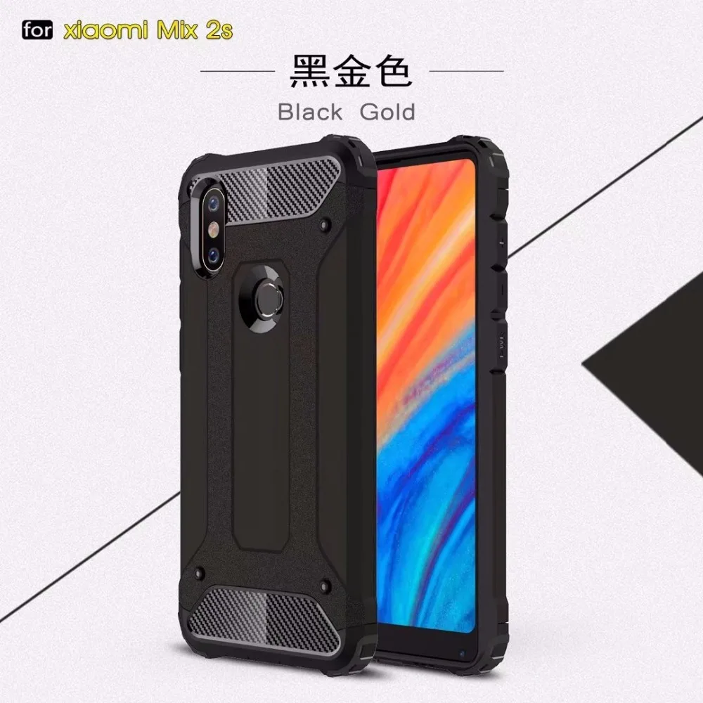 For Xiaomi Mi Mix 2S Anti Shock Impact Hard Armor Case 2s Mix2S Cover Cases |
