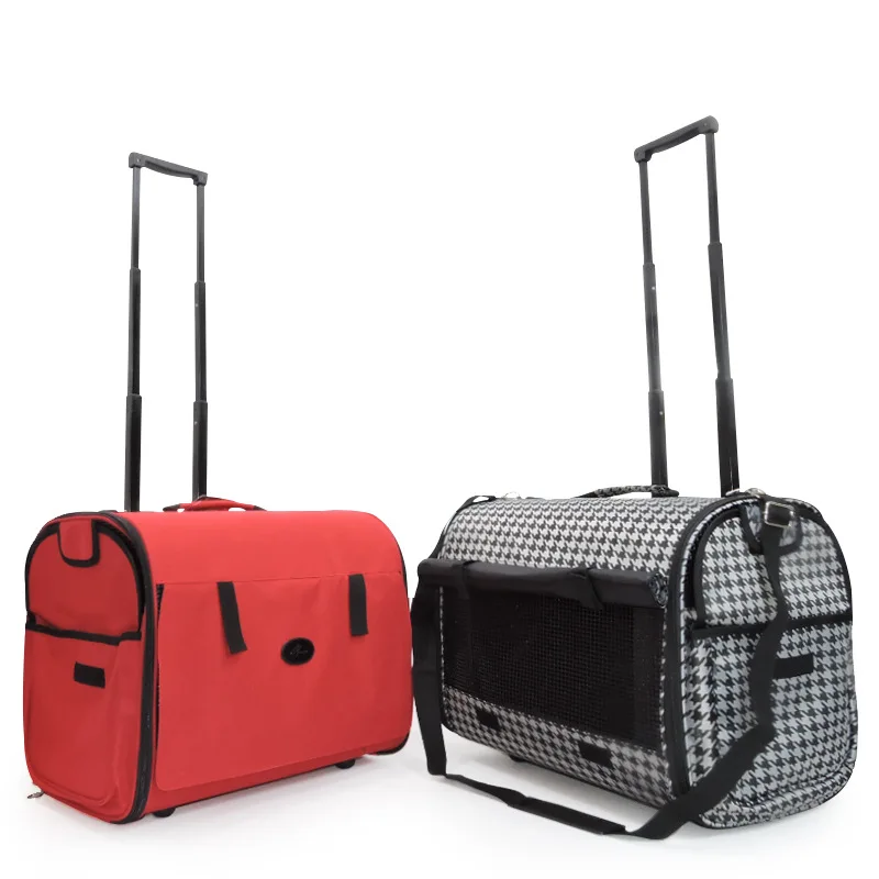 New Breathable Pet Nest With Wheel Lever Panoramic Skylight Super Breathable Carrier Cat Dog Travel Pet Package