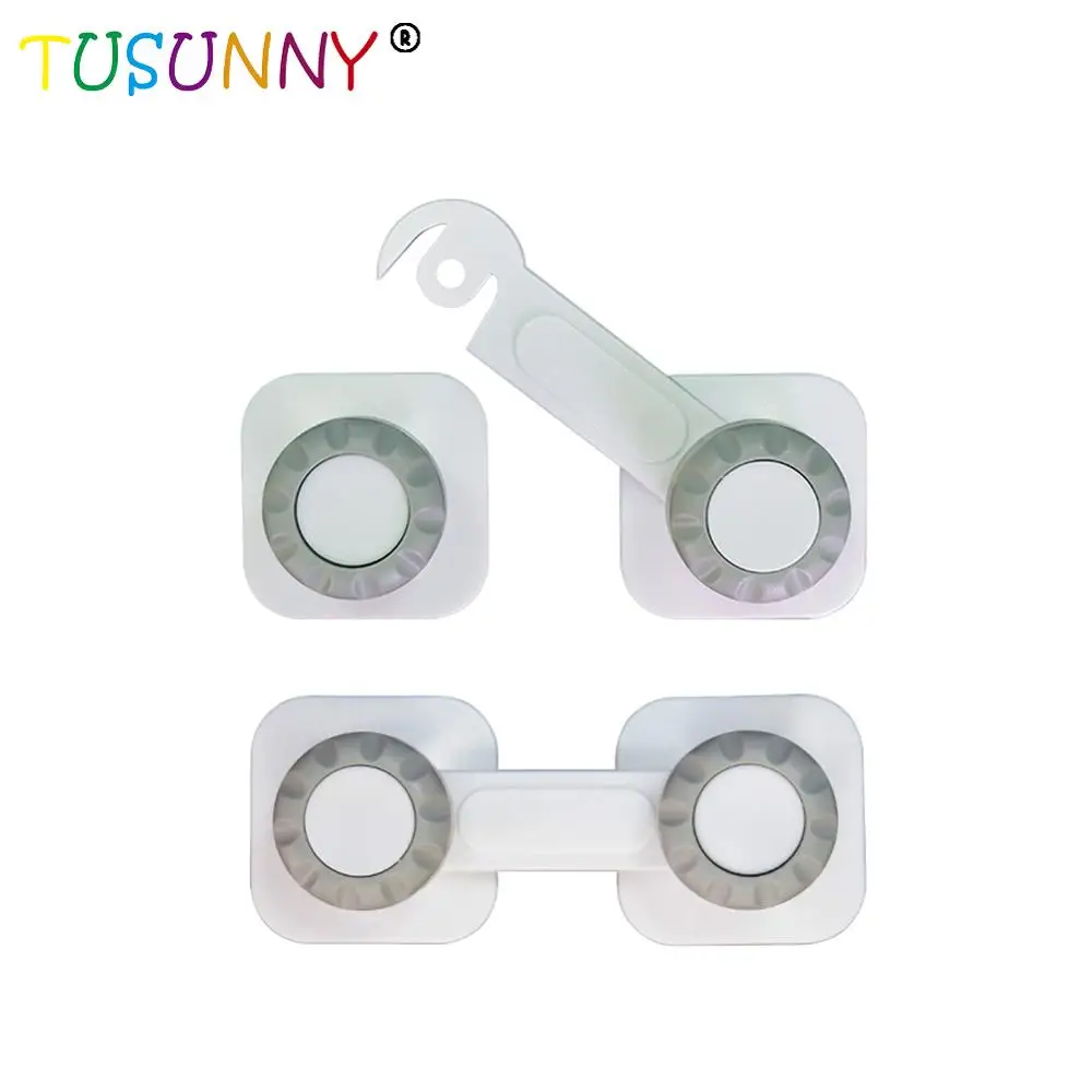 TUSUNNY 3PCS Cabinet Lock Drawer Cupboard Refrigerator Door Desk Plastic Locks Protection from Children Baby Child Safety Lock