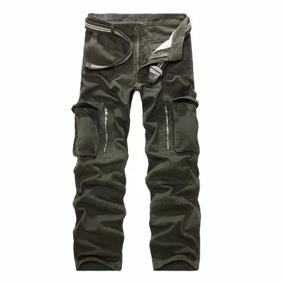 Новые модные мужские повседневные военные брюки карго камуфляжные армейские тактические свободные прямые Длинные Мешковатые уличные камуфляжные брюки больших размеров