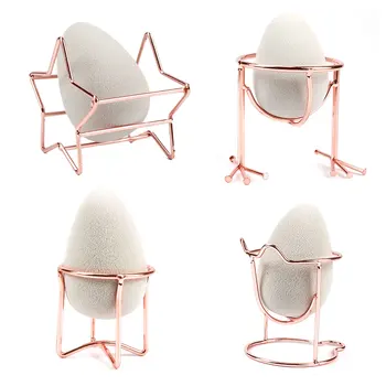 

Free Shipping Makeup Beauty Egg Powder Puff Sponge Display Stand Alloy Drying Holder Rack Cosmetic Puff Holder Drop shipping