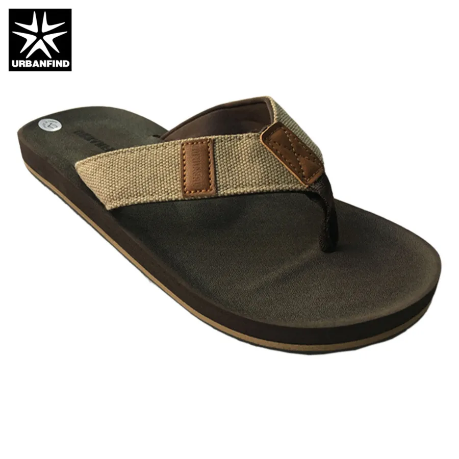 

2019 URBANFIND Breathable Comfortable Men Casual Slippers Flip Flops Size 41-46 Man Summer Shoes Indoor Outside Footwear