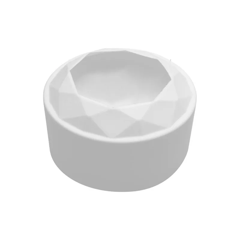 6 inch Diamond 3D Mousse Cake Mold White Silicone Mould Cake Decor Ice Cream Chocolate Cake Pans Wedding Cake Decoration Tools3