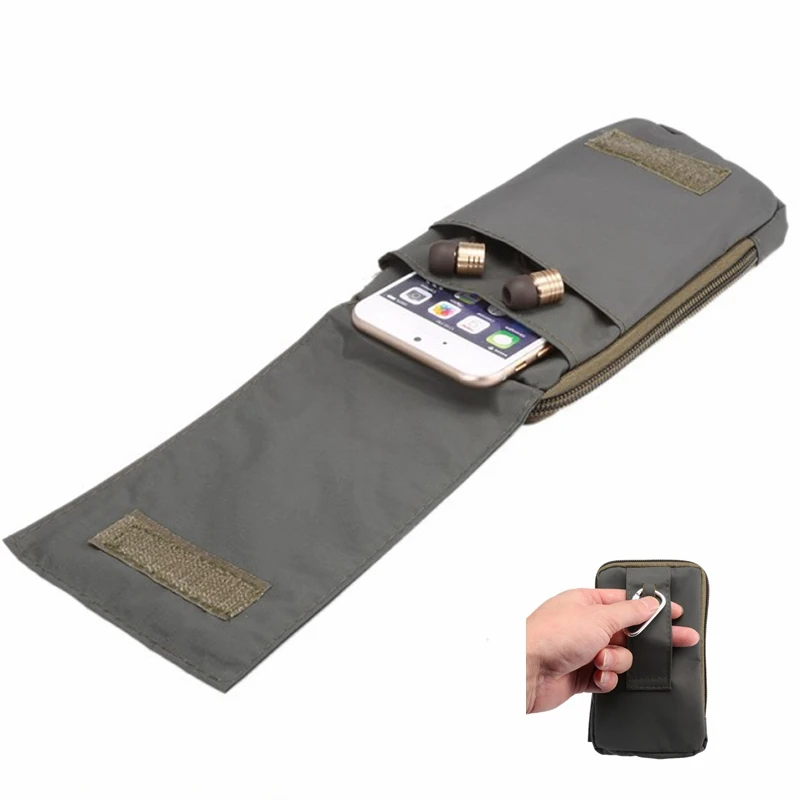 NEW Sports Wallet Mobile Phone Bag Outdoor Army Cover Case For Multi Phone Model Hook Loop Belt Pouch Holster Bag Free shipping