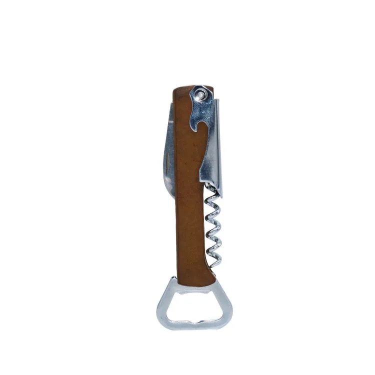 50pcs Multi function Wood Handle Stainless Steel Hand Held Bottle