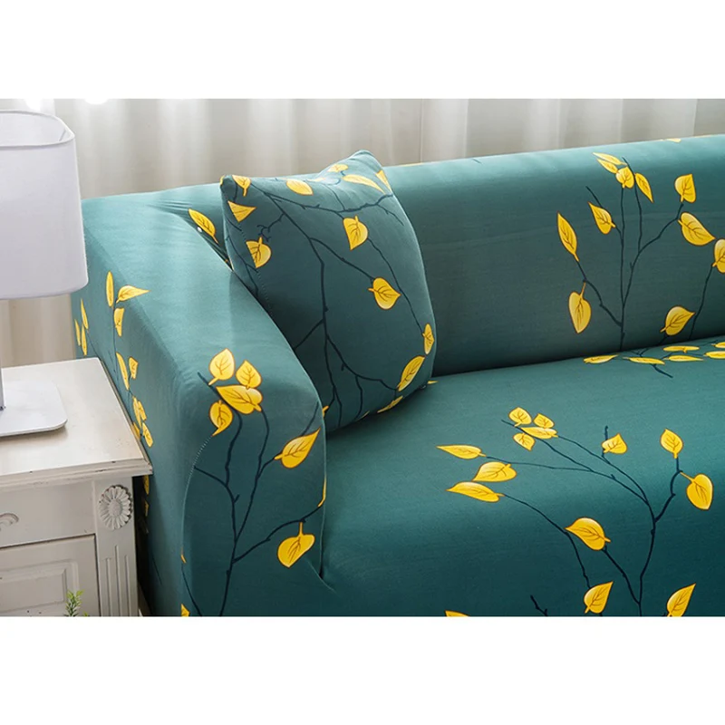 Цветочный чехол для дивана, эластичный l-образный чехол для дивана, удобный универсальный чехол для дивана, домашний декор для гостиной