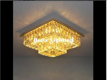 

2017 New Arrival W27cm LED 24W Crystal Ceiling Lamp living Room Lamp LED Ceiling Bedroom Restaurant Corridor lighting AC110-240V