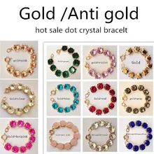 AD-sl20156/Sweet Girl/ / цена/горячая Распродажа 1,5 см классическое стекло кристалл Девять Точка браслет