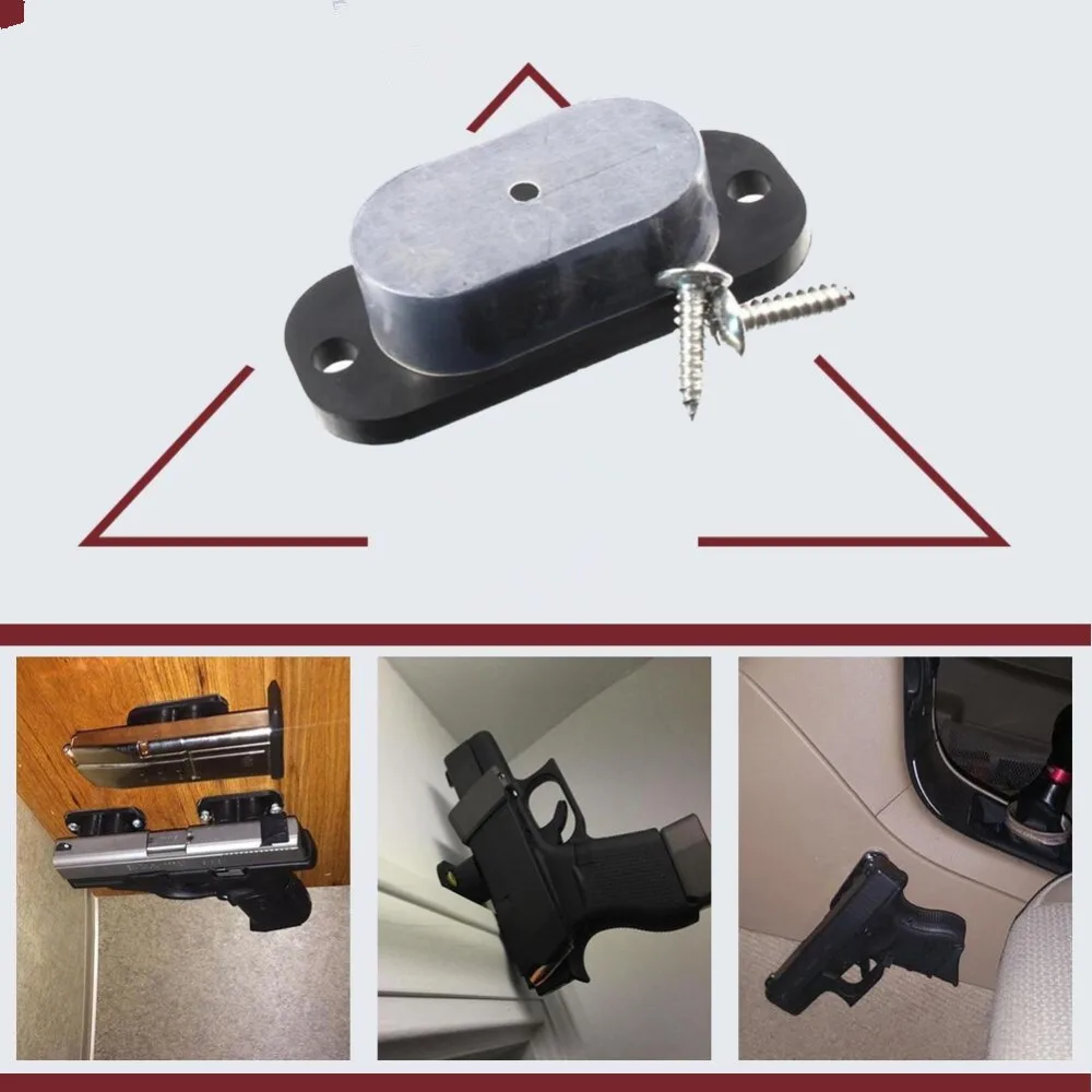 Concealed Gun Pistol Holder Mount for desk bed or under table