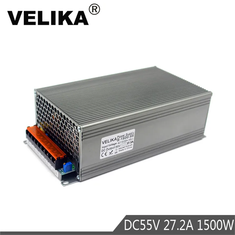 Универсальный DC24V DC36V DC42V DC48V DC55V DC60V DC70V DC80V DC90V 1500W импульсный источник Питание Трансформатор 110V 220V AC-DC импульсивный источник питания - Цвет: DC55V 1500W