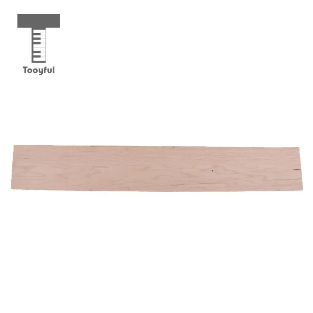 Tooyful Maple Unfinished Electric Guitar Fretboard Marker DIY Blank Plate Luthier Tool