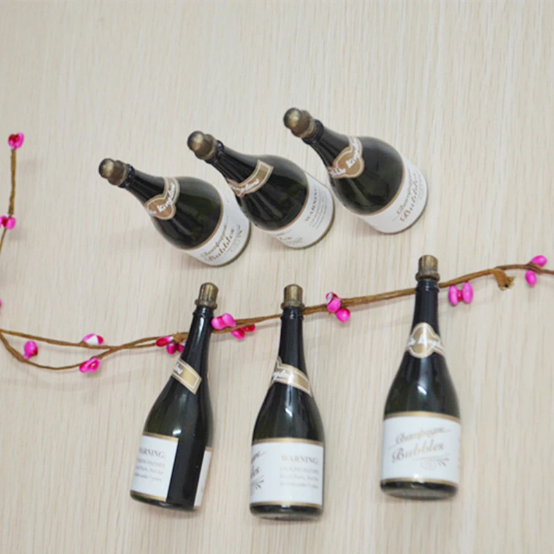 Mini Bouteilles De Bulles De Champagne 100 Pieces Vides Vert Fonce Decorations Pour Fete Prenatale Mariage Anniversaire Aliexpress