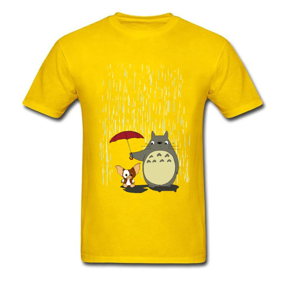 Personalized Dont get it wet Round Neck T Shirts Thanksgiving Day Tops & Tees for Men Retro 100% Cotton Fabric Top T-shirts Dont get it wet yellow