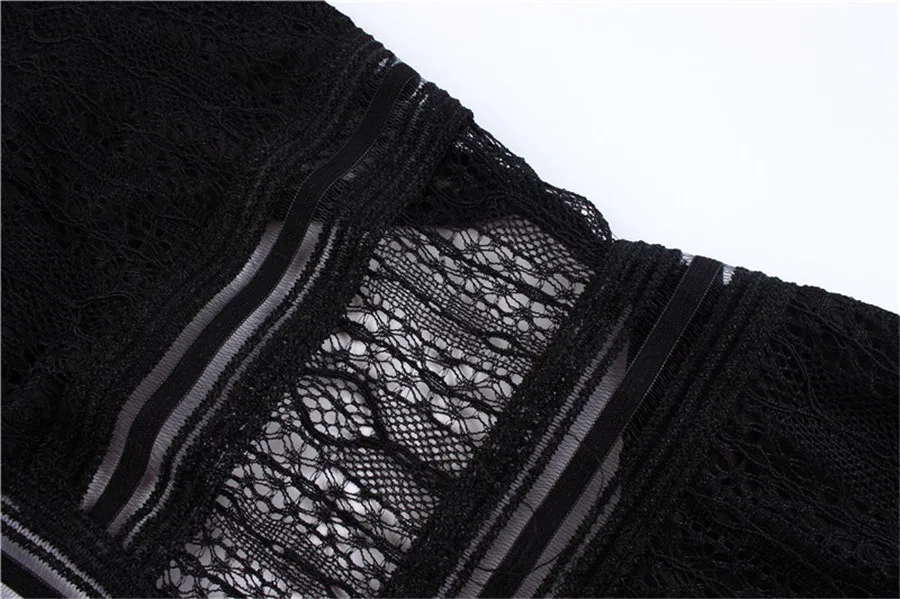 Gladiolus Lace Spring Autumn Dress Women 2019 Long Sleeve Deep V-Neck Hollow Out Mini Women Party Dress Ladies Sexy Club Dresses (26)
