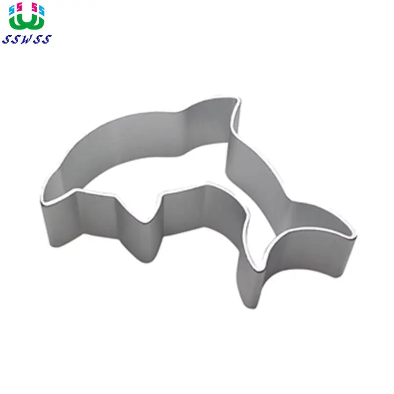 

Aluminum Alloy,Little dolphin Patterns Shape Cake Decorating Fondant Cutters Tools,Chocolate Cake Baking Molds.