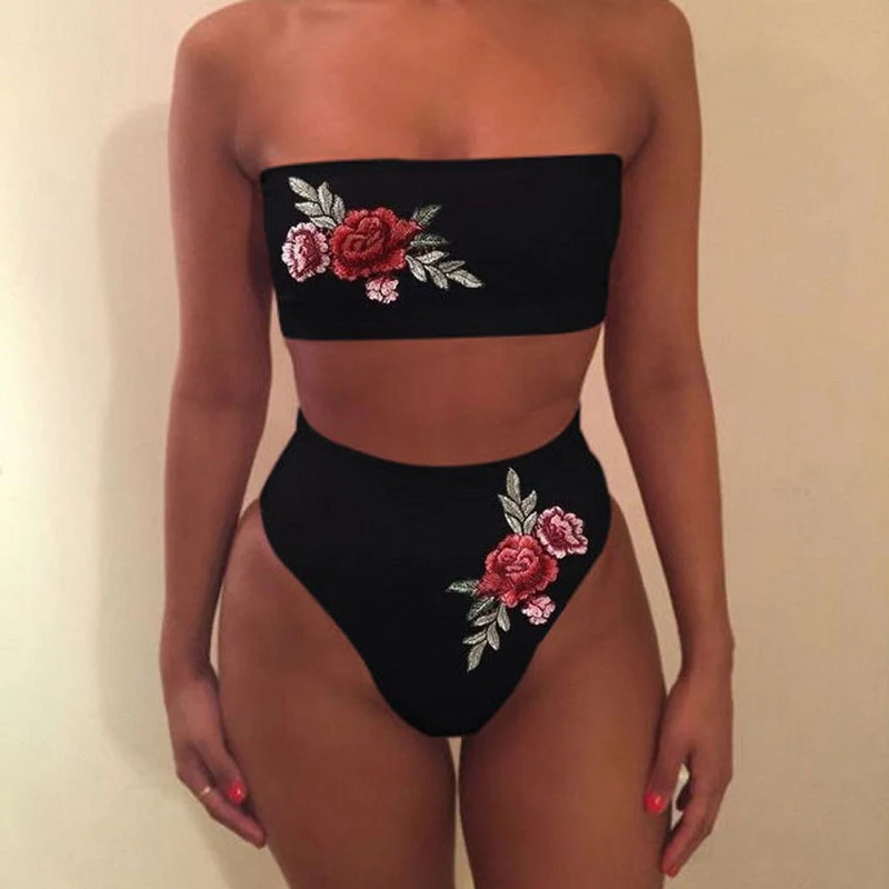 

Women Sets 2018 New Women High Waist Bikini Two-Piece Bathing Suit Swimwear Beachwear Sets
