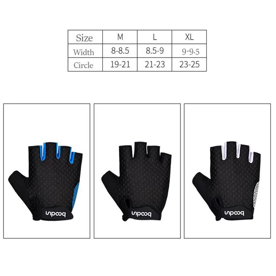 Велосипедные перчатки BOODUN Half Finger мужские и женские летние спортивные противоударный велосипед перчатки силикагель MTB велосипедные перчатки Guantes Ciclismo