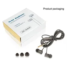 Best Quality Wired 3.5MM Stereo In Ear Earphones Hifi Bass Headset With Small Box Package